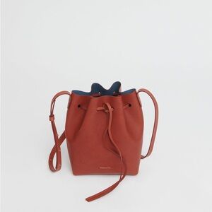 Mansur Gavriel Mini Vegetable-Tanned Leather Bucket Bag